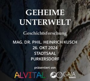 Geheime Unterwelt Mag. Dr H. Kusch Stadtsaal Purkersdorf